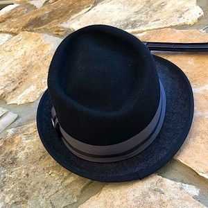 NWT COV-VER Handmade Vintage Charcoal Black Premium Wool Hat 🖤